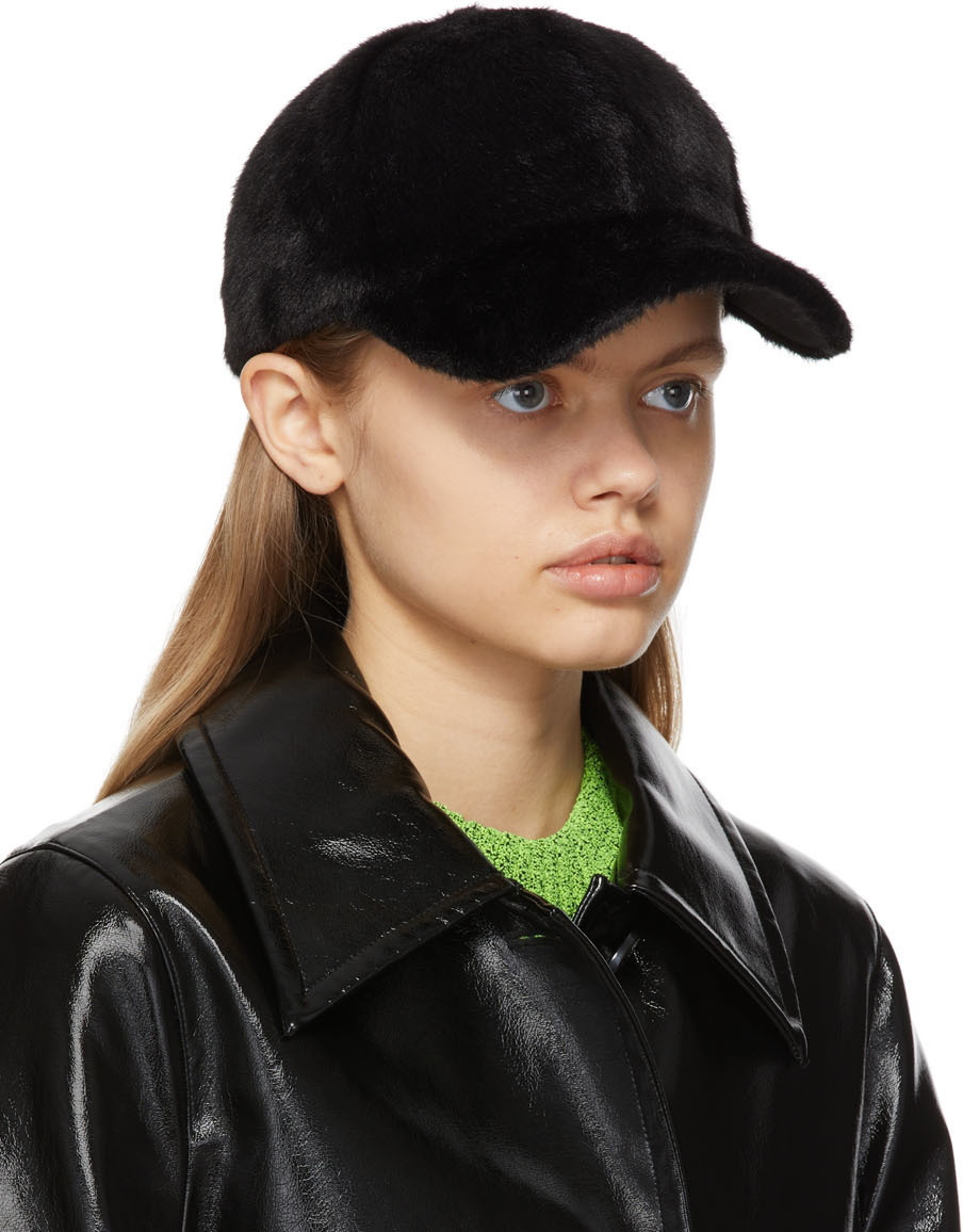 Cia faux leather shiny baseball hat - Stand Studio - Women