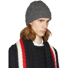 Thom Browne Grey Aran Cable Hat