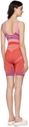 adidas by Stella McCartney Pink & Orange Polyester Playsuit