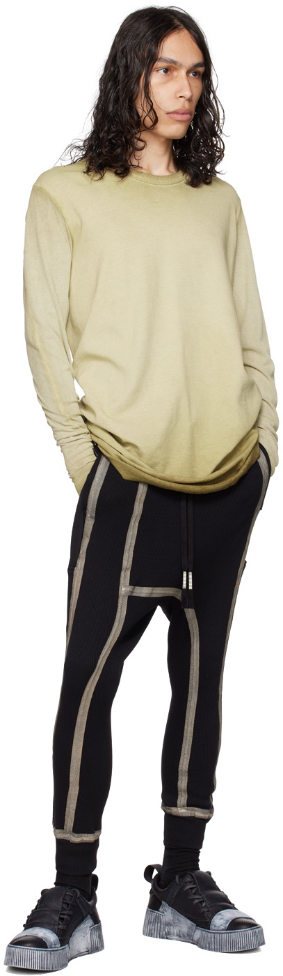 パンツ Boris bidjan saberi long john 2.2 st XS Boris Bidjan Saberi Black LongJohn 2.2 ST Sweatpants Boris Bidjan