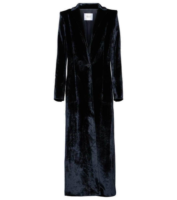 Photo: Galvan Sculpted velvet coat