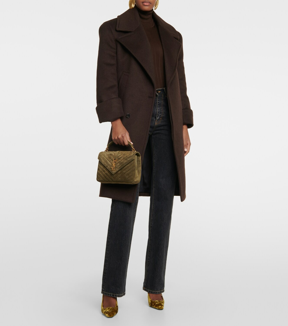 Saint Laurent Collège Medium suede crossbody bag Saint Laurent