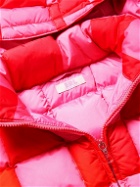 ERL - Checked Quilted Padded Shell Hooded Jacket - Pink