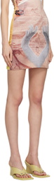 ELLISS SSENSE Exclusive Yellow & Beige Reach Miniskirt