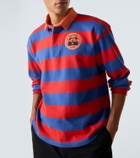 Bode Striped cotton polo shirt