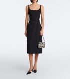 Prada Belted crêpe midi dress