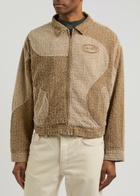Honor The Gift Panelled Bouclé Cotton Jacket Tan