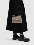 DOLCE & GABBANA Medium Sicily Dauphine Leather Bag
