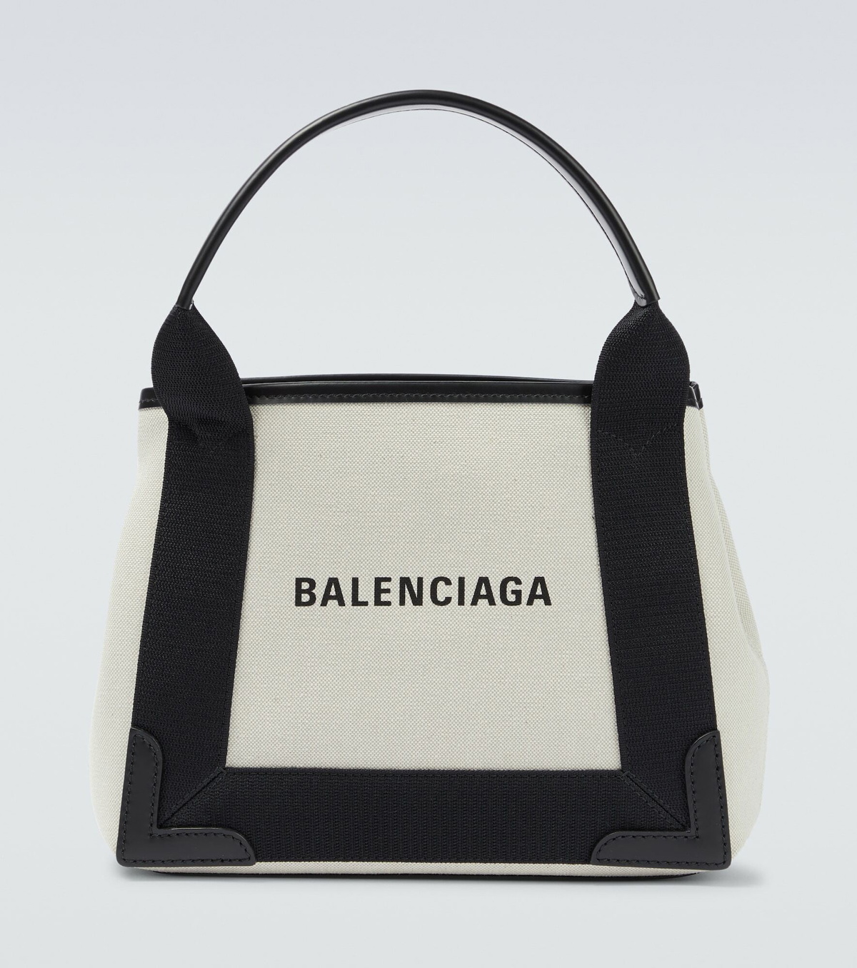 Balenciaga - Cabas leather-trimmed canvas tote bag Balenciaga