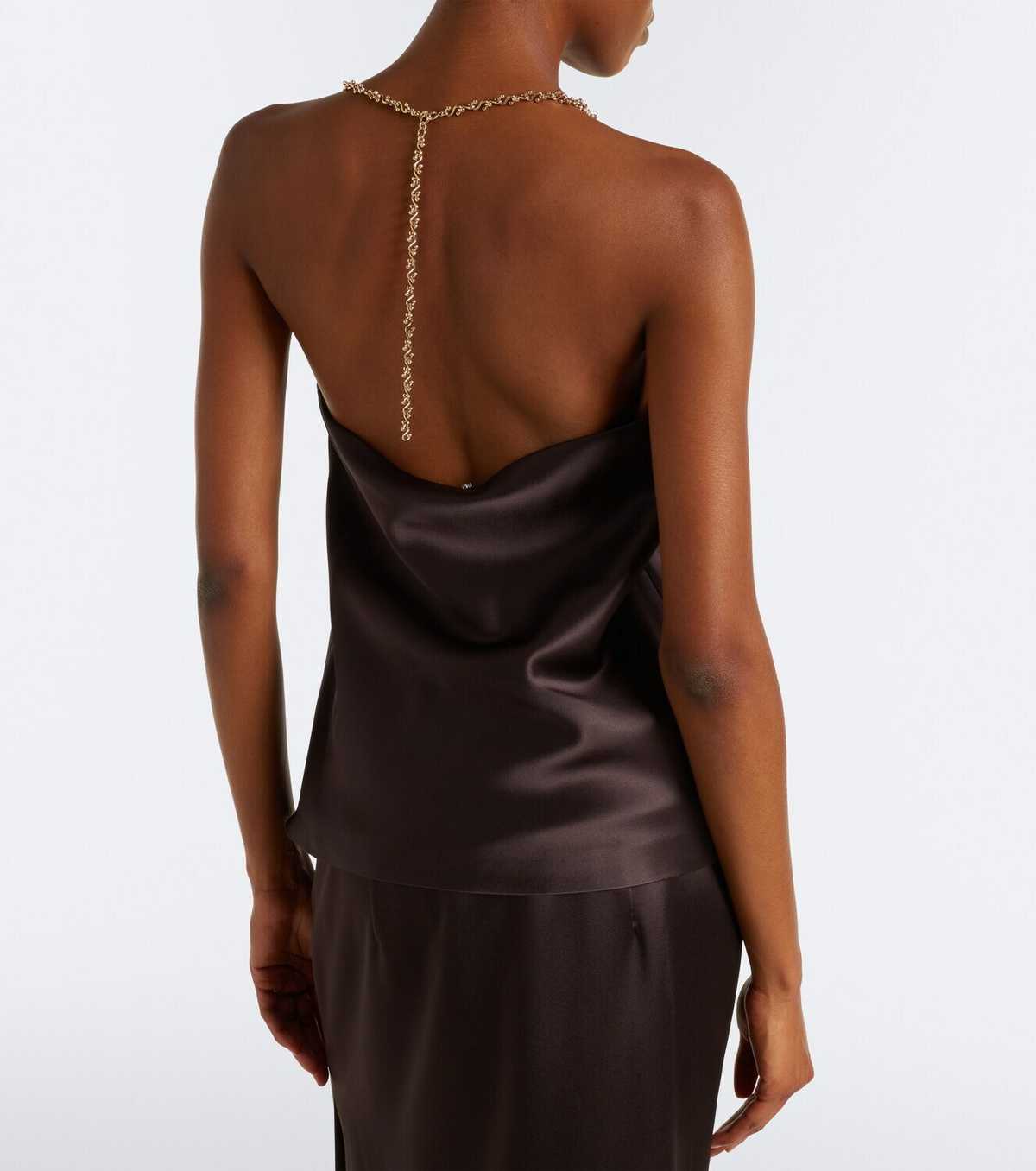 Sportmax Satin halterneck top