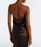 Sportmax Satin halterneck top