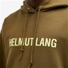 Helmut Lang Men's Outer Space Hoodie in Olive