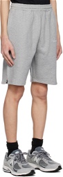 PLACES+FACES Gray Embroidered Shorts
