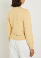 Bode Zoologist Embroidered Merino Wool-blend Cardigan Cream