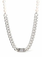 JIL SANDER Chain Necklace with Faux Pearls