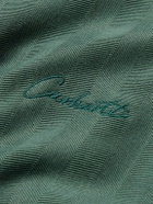 Carhartt WIP - Morrison Logo-Embroidered Herringbone Cotton Rugby Shirt - Green