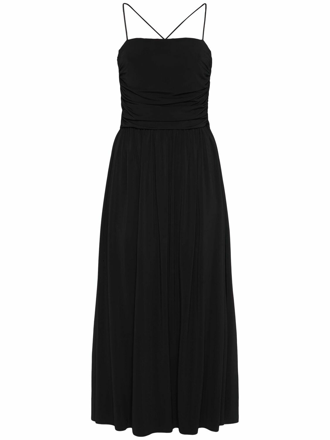 WEEKEND MAX MARA Tay Printed Poplin Wide Midi Dress Weekend