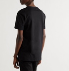 ALEXANDER MCQUEEN - Logo-Embroidered Cotton-Jersey T-Shirt - Black