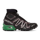 Salomon Black and Purple Snowcross Advanced Sneakers