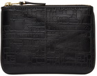 Comme des Garçons Wallets Small Embossed Logotype Zip Pouch