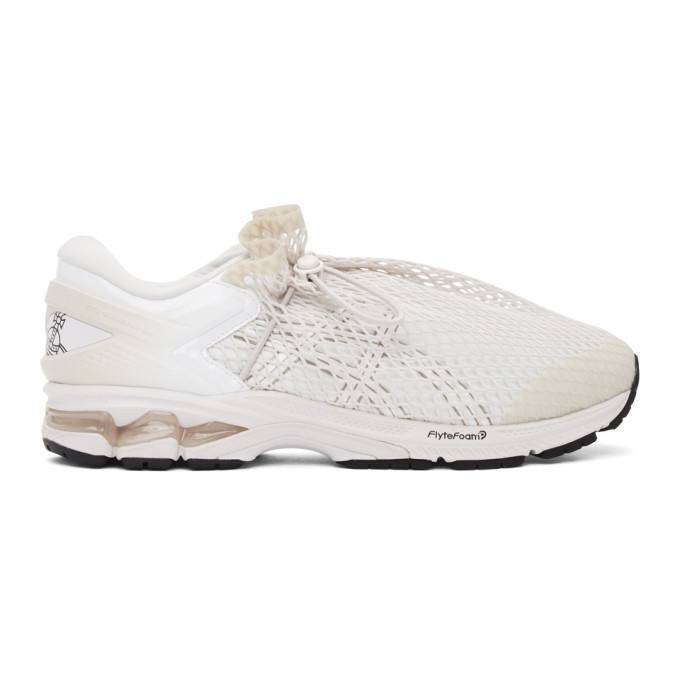 Photo: Vivienne Westwood White and Beige Asics Edition Gel-Kayano 26 Sneakers