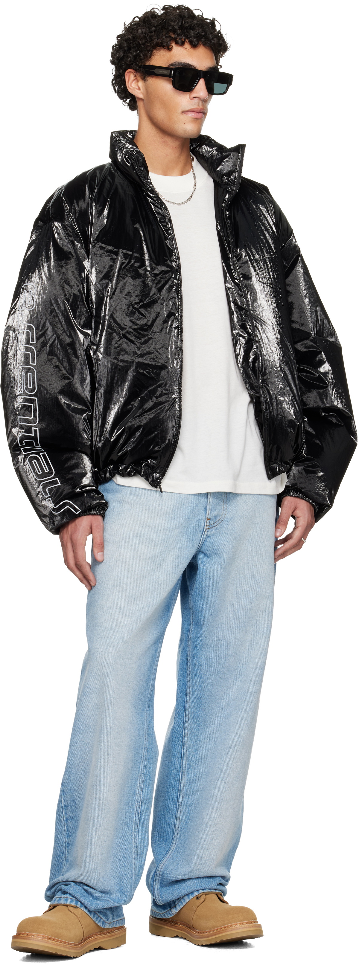 Fear of God ESSENTIALS Black Holiday Puffer Down Jacket