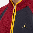 Air Jordan Men's Essential Fleece Winter Top in Cherrywood Red/Black Taxi