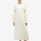 Snow Peak Women's Recycled Cotton Midi Dress in Ecru