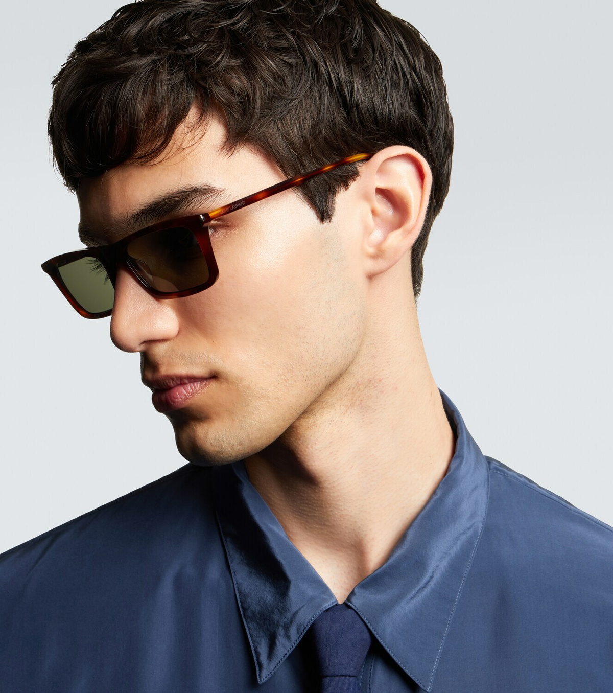 Saint Laurent Corner Angle rectangular sunglasses