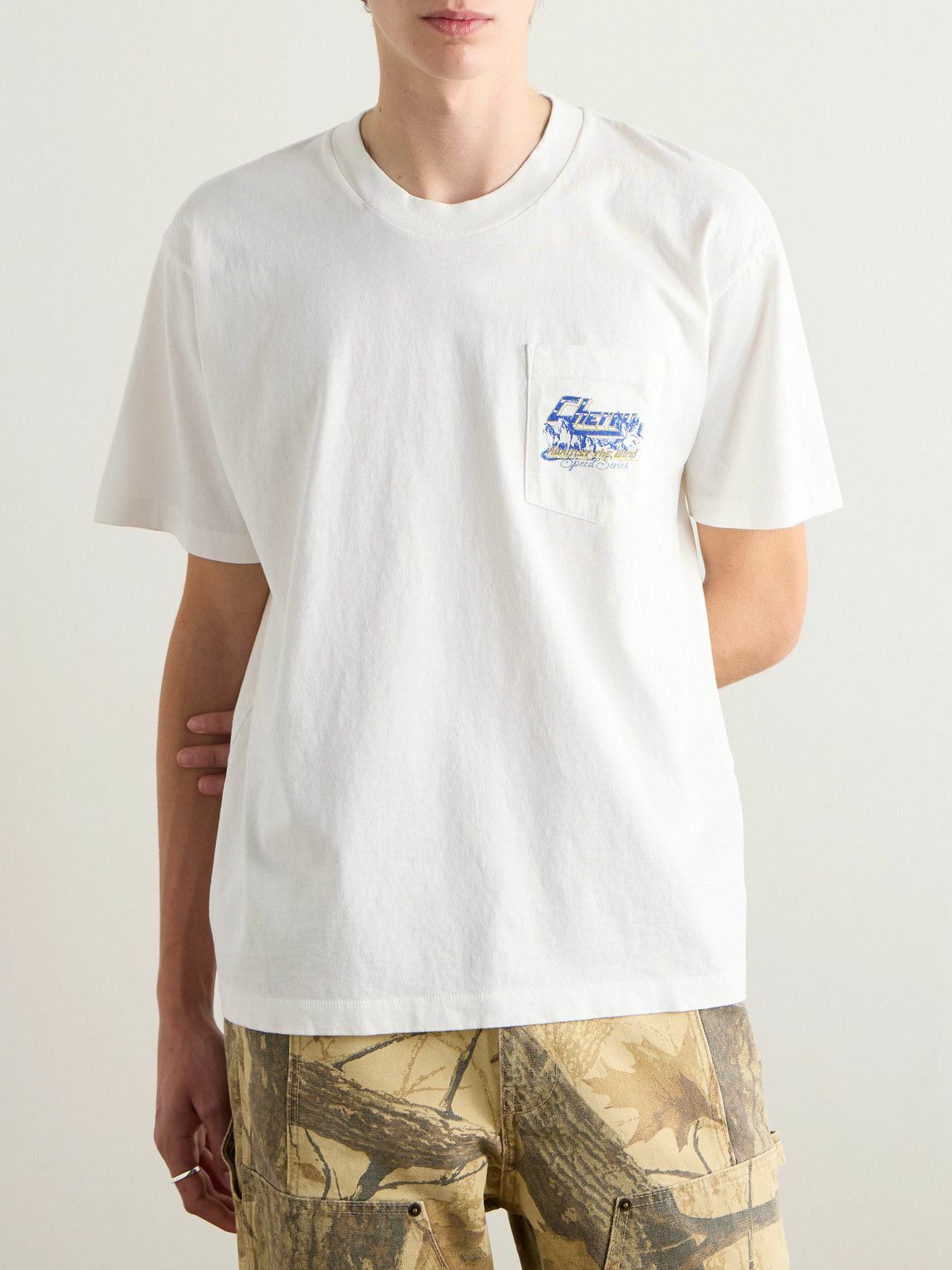 Cherry Los Angeles - Oversized Logo-Print Cotton-Jersey T