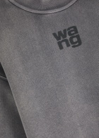 Alexanderwang.t Logo Cotton-blend Sweatshirt Grey