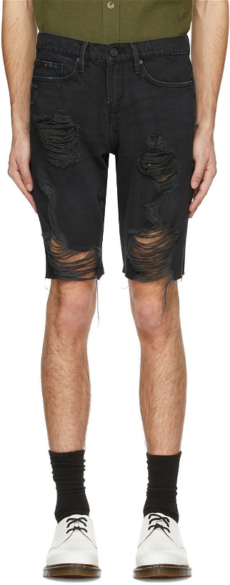 Photo: Frame Black 'L'Homme Relaxed' Shorts