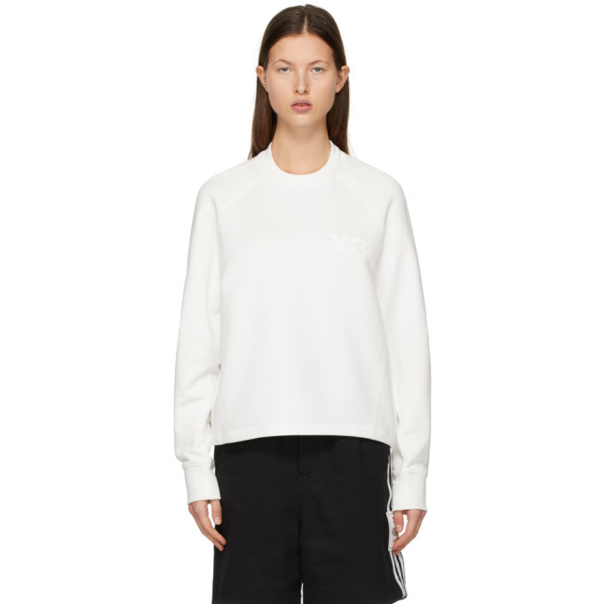 Y-3 White CL Logo Sweatshirt Y-3