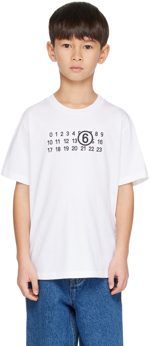 MARGIELA 6 ホワイト Tシャツ キッズ　16Y MARGIELA 6 ホワイト Tシャツ キッズ 16Y