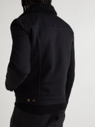 SAINT LAURENT - Slim-Fit Shearling-Lined Denim Jacket - Black