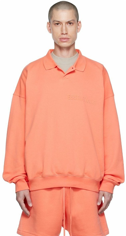 Photo: Essentials Pink Long Sleeve Polo