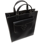 Maison Margiela Black Leather Shopper Tote