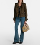 Burberry Cropped cotton gabardine trench jacket