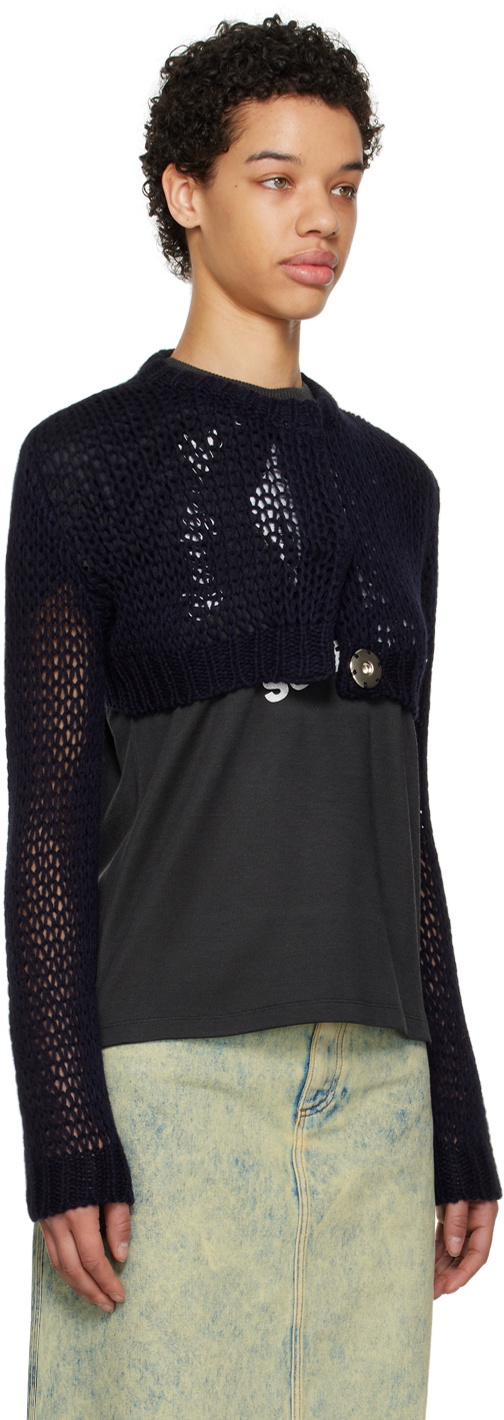 Vaquera Navy '23' Cardigan
