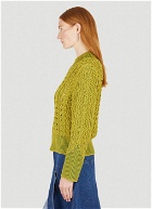 Relaxed Knit Jumper in Green
