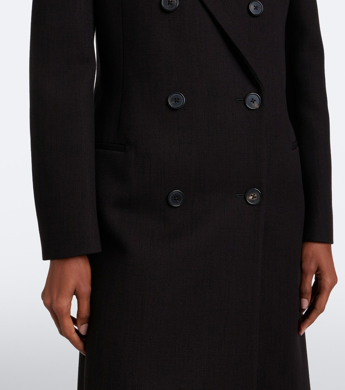 The Row Keone wool and cotton-blend coat