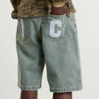 ICECREAM Men's Running Dog Denim Shorts in Vintage Wash