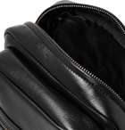 SAINT LAURENT - Textured-Leather Messenger Bag - Black