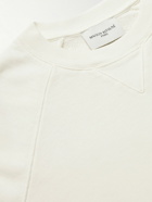 Maison Kitsuné - Logo-Appliquéd Cotton-Jersey Sweatshirt - Neutrals