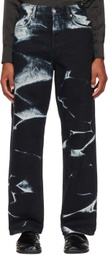 Dries Van Noten Black Bleached Jeans
