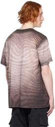 Balmain Gray Zebra T-Shirt