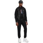 Marcelo Burlon County of Milan Black and Multicolor NBA Edition NY Knicks Mesh Sweatshirt