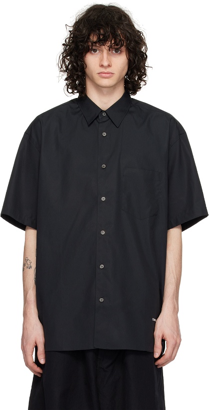 Photo: Comme des Garçons Homme Black Patch Pocket Oversized Shirt