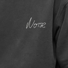 Norse Projects Men's Arne Chain Stitch Logo Crew Sweat in Black