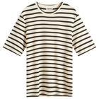 Jil Sander+ Men's Jil Sander Plus Stripe Knit T-Shirt in Bluejay